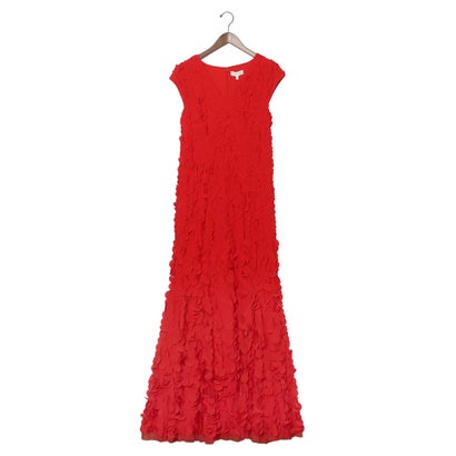 フェイズ エイト Phase Eight Charlene Ruffle Maxi Dress (Red)|LOCOMALL(ロコンド公式ストア)