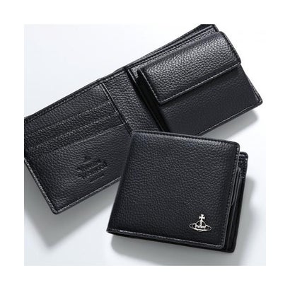 ヴィヴィアン 酉の方角木材 Vivienne Westwood Vivienne Westwood 二つ折り紙入れ 51010016U S000D 御釣り入れあり （N403/BLACK-黒いこと）