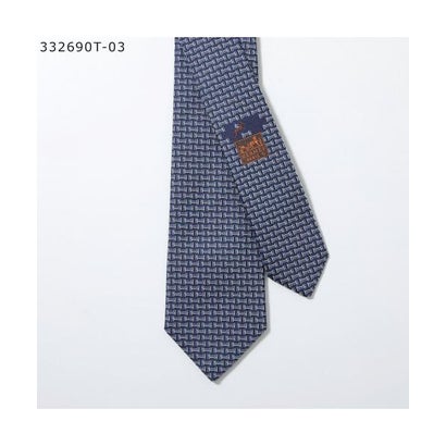 エルメス Hermes HERMES タイ TIE 地絹 H織り五分五分 （332690T-03/米国海軍）
