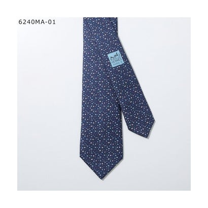 エルメス Hermes HERMES タイ TIE 地絹 H織り五分五分 （6240MA-01/青碧）