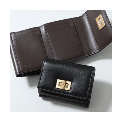 フェンディ FENDI FENDI 三つ折り財布 WAY 8M0555 AWR7 (F1DDQ/BLACK+CHOCOLATE)|LOCOMALL(ロコンド公式ストア)