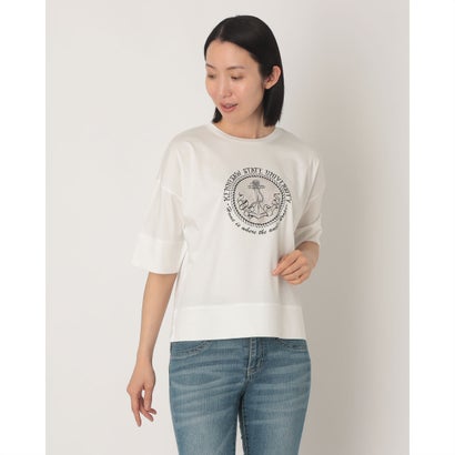 ブローディア BRODIAEA マリンプリント半袖Tシャツ (オフホワイト)|LOCOMALL(ロコンド公式ストア)