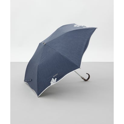 ニナ リッチ NINA RICCI 【 NINA RICCI(ニナリッチ)】アップリケ刺しゅう/パイピング晴雨兼用パラソル傘(折りたたみ傘) (ネイビー)|LOCOMALL(ロコンド公式ストア)