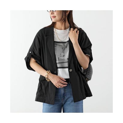 シニヨン CHIGNON CHIGNON うしろ側細長い切口 シアー 上衣 4862-331MK （BLACK/黒いこと）