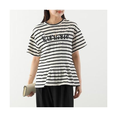 ヘレンチア HERENCIA HERENCIA ティーシャツ H526114 タック間借り人TEE 半袖 （1/白いこと×黒いこと）