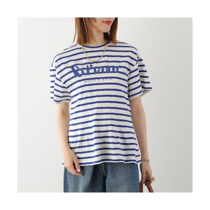 ヘレンチア HERENCIA HERENCIA ティーシャツ H526114 タック間借り人TEE 半袖 （2/白いこと×青碧）