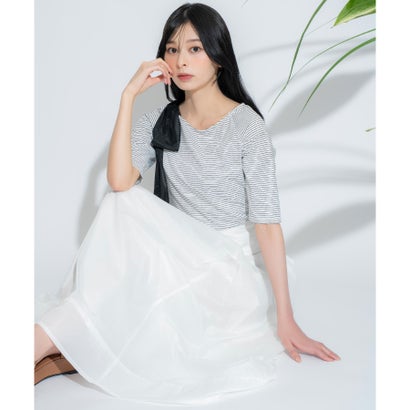 ノ内鰓 NOELA  ナイロンタフタデザインスカート （象牙色）