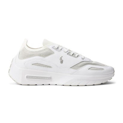 ポロ ラルフ 置き目レン POLO RALPH LAUREN 洋弓子ヒツジ 編み物 スニーカーズ（BOERUM KNIT-SNEAKERS） （WHITE）