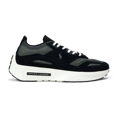 ポロ ラルフ 置き目レン POLO RALPH LAUREN 洋弓子ヒツジ 編み物 スニーカーズ（BOERUM KNIT-SNEAKERS） （BLACK）