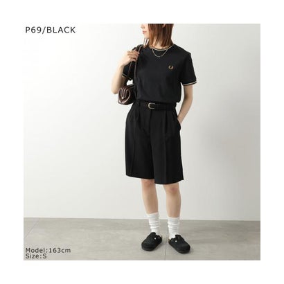 フレッドペリー FRED PERRY FRED PERRY ティーシャツ M1588 TWIN TIPPED T-SHIRT （P69/BLACK）