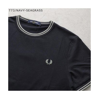 フレッドペリー FRED PERRY FRED PERRY ティーシャツ M1588 TWIN TIPPED T-SHIRT （T73/NAVY/SEAGRASS）