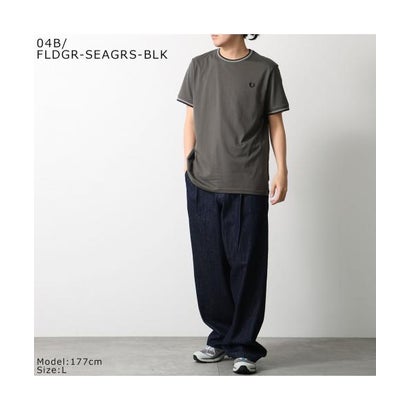 フレッドペリー FRED PERRY FRED PERRY ティーシャツ M1588 TWIN TIPPED T-SHIRT （04B/FLDGR/SEAGRS/BLK）