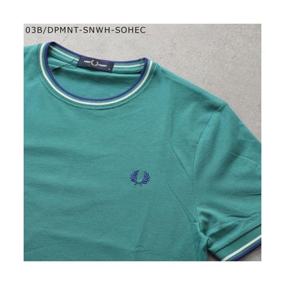 フレッドペリー FRED PERRY FRED PERRY ティーシャツ M1588 TWIN TIPPED T-SHIRT （03B/DPMNT/SNWH/SOHEC）