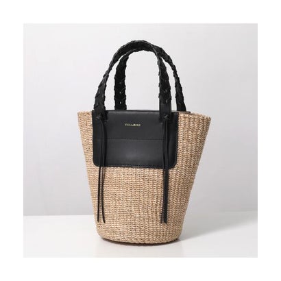 ヴィオラドーロ VIOLAd\u0027ORO VIOLAd\u0027ORO ハンドバック V-9053 なめし革 かご御徒面子 （NATURAL×BLACK）