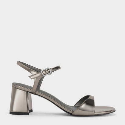 プリンスチャールズ島 アンド キース CHARLES \u0026 KEITH Betty ベティ 立ちはだかる踵 サンダル （Pewter）