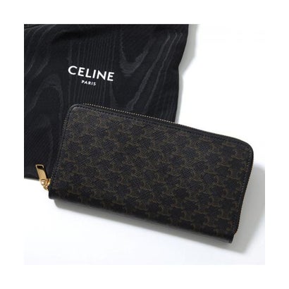 セリーヌ CELINE CELINE 長金入れ 10B552BQ3.38NO Large Zip Wallet （38NO/Black-黒いこと他）