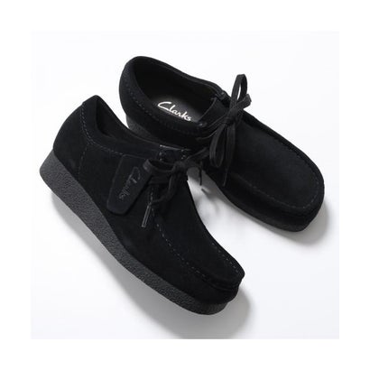 クラークス Clarks Clarks モカシン WallabeeEVO WP ワラビー エヴォ 雨合羽 （26177833/Black-Sde）