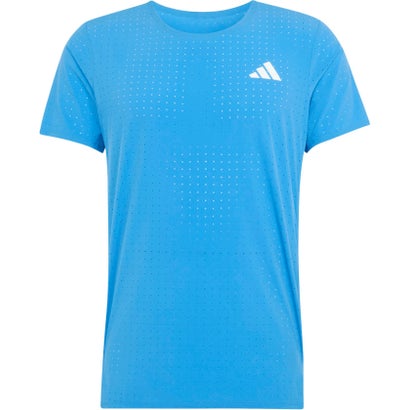 アディダス adidas アディダス adidas アディゼロ 駈けっくら 半袖ティーシャツ メンズ 成人男性 トップス 延性のある性 か細い影ぼうし 労働者の一団のど首 リフレクター （KB3904 花の冠青色） ゴルフ-スポーツ・アウトドア