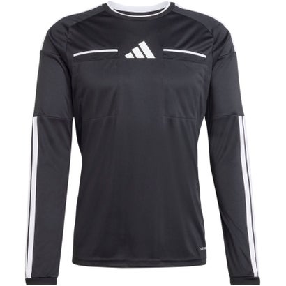 アディダス adidas アディダス adidas 蹴球 審判員 26 ティーシャツ 長袖  VE081 （KF6643 黒いこと）