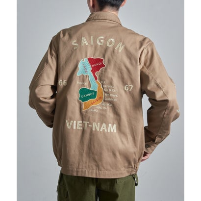 ヒューストン HOUSTON 51351 VIETNAM JACKET（MAP） （カーキ）