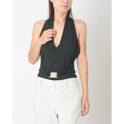 デニーローズ DENNY ROSE シャイニージャージーバックルポイントボディスーツ （BLACK）