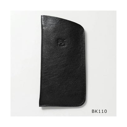 イルビゾンテ IL BISONTE ILBISONTE 眼鏡容れもの C0349 P なめし革 メガネ入れ （BK110/黒いこと）