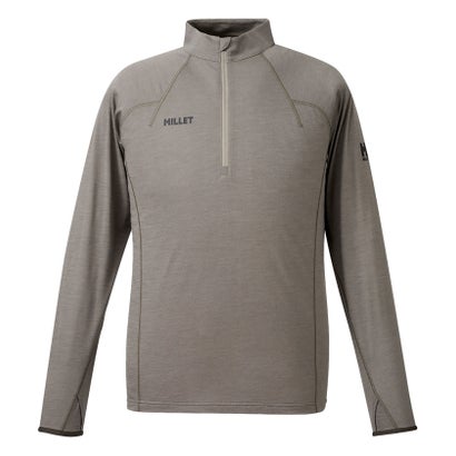 ミレー MILLET ミレー MILLET アウトドア UBIC WOOL ZIP LS M ベースレイヤー ロングスリーブ 長袖 トレッキング アルパインクライミング 速乾性 (N9904 DORITE)|LOCOMALL(ロコンド公式ストア)
