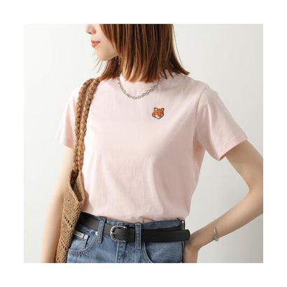 メゾンキツネ MAISON KITSUNE MAISON KITSUNE ティーシャツ FOX HEAD 稲荷 MQUJT00KJBIT2 （0580/SOFT-PINK）