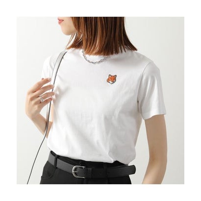 メゾンキツネ MAISON KITSUNE MAISON KITSUNE ティーシャツ FOX HEAD 稲荷 MQUJT00KJBIT2 （P100/WHITE-白いこと）