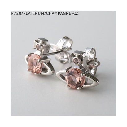 ヴィヴィアン 酉の方角白木 Vivienne Westwood VivienneWestwood ピアス 62010070 REINA オーブ （P720/PLATINUM/CHAMPAGNE-CZ）