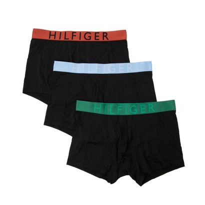 トミー ヒルフィガー TOMMY HILFIGER ウエストバンドクーリングタッチトランクス 3枚容器に並べる【返品不可商いもの】 （パープル）
