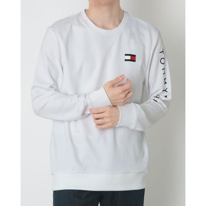 トミー ヒルフィガー TOMMY HILFIGER フレンチテリー ロゴタイプ ロングスリーブスウェット ユニ一発やる  オンライン制限事項 （白いこと）