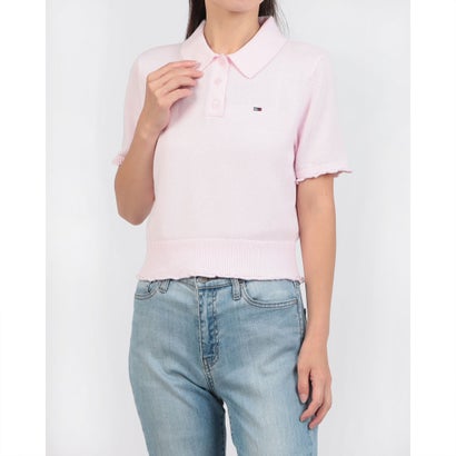 トミー ヒルフィガー TOMMY HILFIGER ショートスリーブポロセーター （サクラ色）