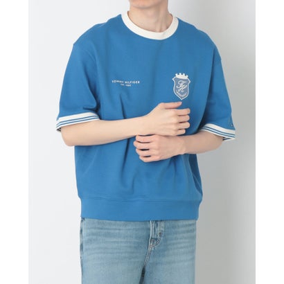 トミー ヒルフィガー TOMMY HILFIGER スクリプトショートスリーブスウェットシャツ （ブルー）｜LOCOMALL（ロコンド公式ストア）