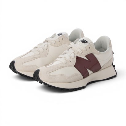 ニュー平衡にする New Balance New Balance 327 WOMEN 生活スタイル （SEA SALT with MONARCH BURGUNDY）