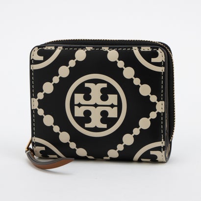 トリーバーチ TORY BURCH T Monogram Contrast Embossed Bi-Fo （Black / NEW CREAM）