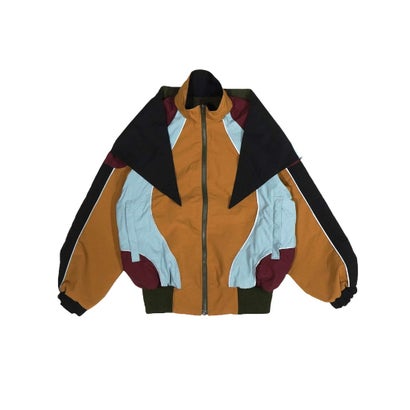 ノントーキョー NON TOKYO リバーシブルスイッチングブルゾン\u0026えり巻き（REVERSIBLE SWITCHING BLOUSON \u0026 SCARF） （MUSTARD×KHAKI）
