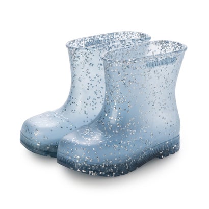 メリッサ melissa MINI MELISSA WELLY SHINY ELEMENTS BB （GLITTER BLUE）