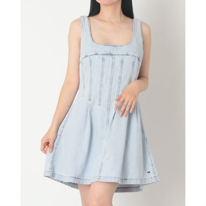 トミー ヒルフィガー TOMMY HILFIGER PLEAT SEAM DENIM DRESS BJ6014 （インディゴ）