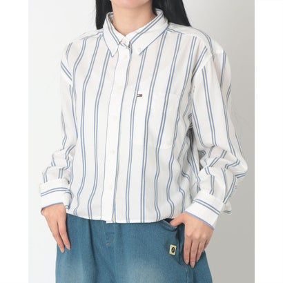 トミー ヒルフィガー TOMMY HILFIGER リラックスクロップドシャツ （マルチ）