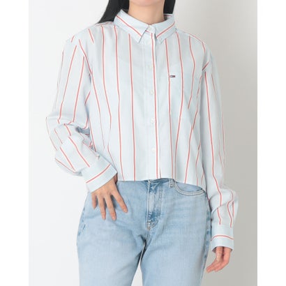 トミー ヒルフィガー TOMMY HILFIGER リラックスクロップドシャツ （マルチ）
