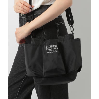 フレドリックパッカーズ FREDRIK PACKERS UTILITY TOTE MINI ミニ肩部/手提げトート/多役立つこと/多衣嚢 （黒いこと）