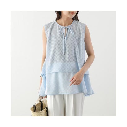 トラッゾドンナ TORRAZZO DONNA TORRAZZO DONNA ブラウス 6267-395 2way Aライン (95.BLUE/ライトブルー)|LOCOMALL(ロコンド公式ストア)