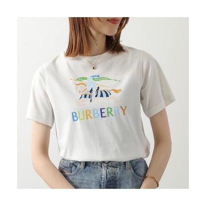 バーバリー BURBERRY BURBERRY KIDS ティーシャツ 8117586 8117585 半袖 （8117586-A2014/WHITE）