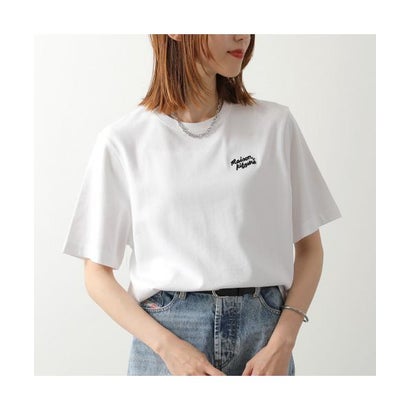 メゾンキツネ MAISON KITSUNE MAISON KITSUNE プルオーバー PW00114KJ0119 半袖 （O102/WHITE/BLACK/白いこと）