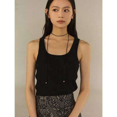 アニュアンス anuans ブークレテレコカップインタンクトップ （BLACK）