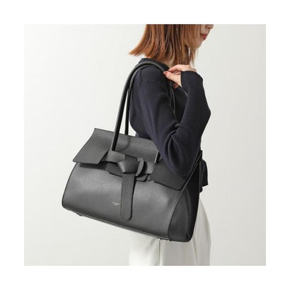 ヴィオラドーロ VIOLAd'ORO VIOLAd'ORO トートバッグ TRERO V-1588 レザー （BLACK/GRAY-ブラック）｜LOCOMALL（ロコンド公式ストア）