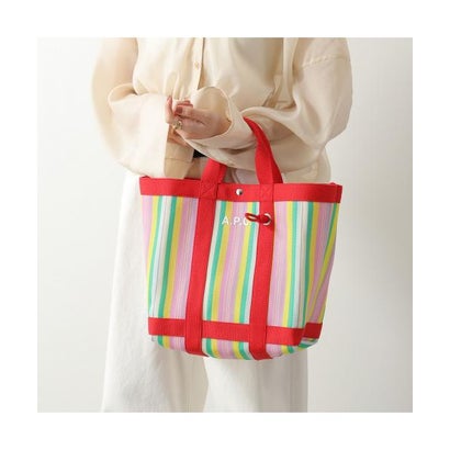 アーペーセー A.P.C. APC A.P.C. トートバッグ Cabas Myrtille PEAAE F67067 （FLS/ROSE-MULTICOLORE）
