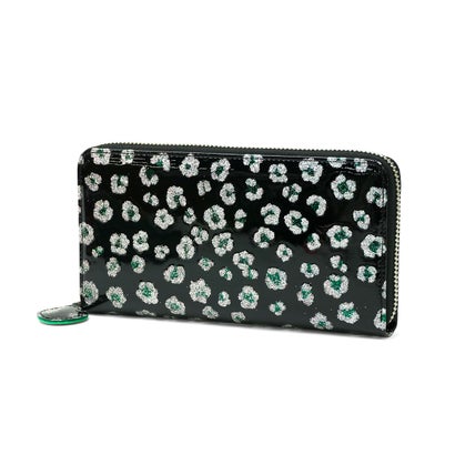 ツモリチサト キャリー tsumori chisato CARRY 財布 長財布 レディース ブランド かわいい ラウンドファスナー グリッター 女性 おしゃれ 本革 レザー 日本製 エナメル 花柄 グリッターフラワー ラ｜LOCOMALL（ロコンド公式ストア）
