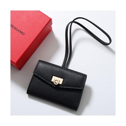 サルバトーレフェラガモ Salvatore Ferragamo FERRAGAMO 歌留多容れもの 220979 785951 ガンチーニ （NERO/黒いこと）